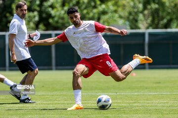 Football : l’équipe d’Iran au dernier entraînement avant la Coupe des Nations CAFA 2023