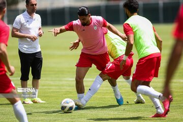 Football : l’équipe d’Iran au dernier entraînement avant la Coupe des Nations CAFA 2023