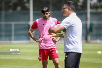 Football : l’équipe d’Iran au dernier entraînement avant la Coupe des Nations CAFA 2023