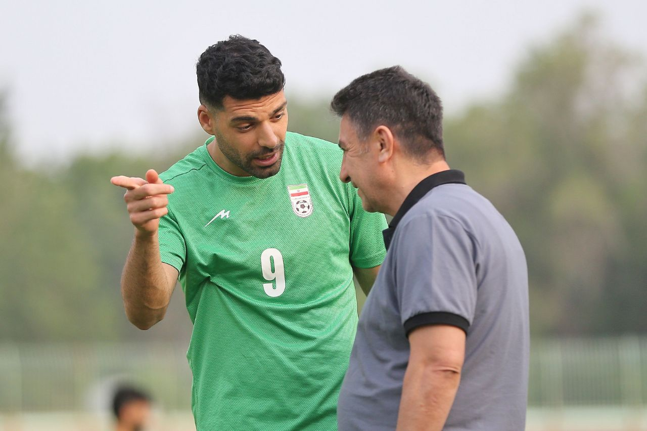 اولین تمرین تیم ملی فوتبال قبل از دیدار با افغانستان