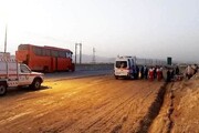 برخورد کامیون و اتوبوس در محور اسلام آبادغرب، ۲۳ مصدوم برجای گذاشت