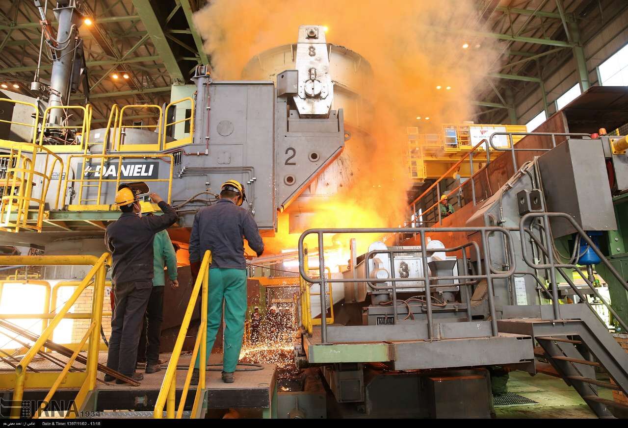 Irán, décimo país productor de acero y segundo de hierro esponjoso
