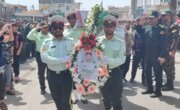 فیلم : مراسم تشییع و خاکسپاری شهید مدافع امنیت سروان محمد قنبری