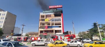 آتش‌سوزی میدان لشکر کرمانشاه مهار شد