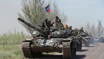 درگیری نیروهای چچنی با نیروهای اوکراینی در مارینکا