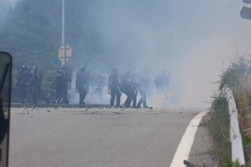 France : la manifestation des « écolos » contre le projet de tunnel Lyon-Turin