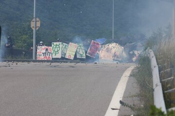 France : la manifestation des « écolos » contre le projet de tunnel Lyon-Turin