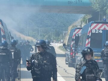 France : la manifestation des « écolos » contre le projet de tunnel Lyon-Turin