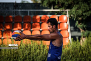 Iran beach volleyball team in training before Asian games