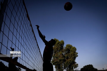 Iran men's national volleyball team in training session