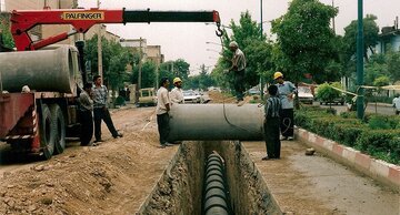 بیش از چهارهزار متر توسعه شبکه جمع‌آوری فاضلاب در ملایر اجرا شد