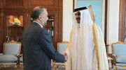 Iran's FM, Qatar's Emir discuss issues of mutual interest