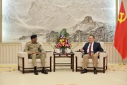 سفر مقام بلندپایه نظامی پاکستان به چین با هدف تعمیق روابط راهبردی