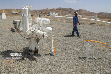 Official inauguration of a gas pipeline in northeast Iran