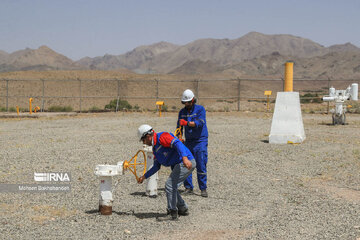 Official inauguration of a gas pipeline in northeast Iran