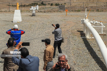 Official inauguration of a gas pipeline in northeast Iran