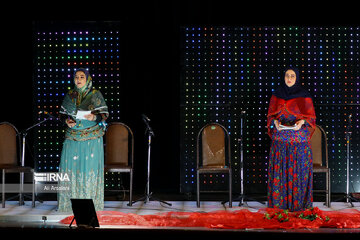 Playing traditional Daf Drum festival in western Iran