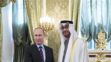 گفت وگوی رئیس امارات با پوتین درباره همکاری‌های مشترک