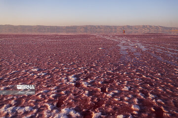 Lago Maharlu en el sur de Irán
