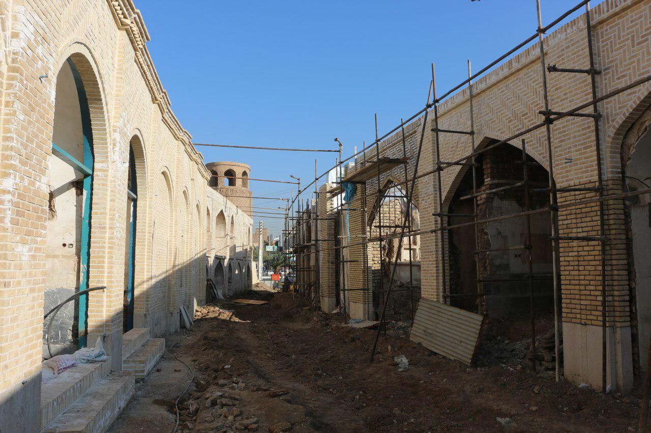 دومین مرحله مرمت مسجد سرخ ساوه آغاز شد