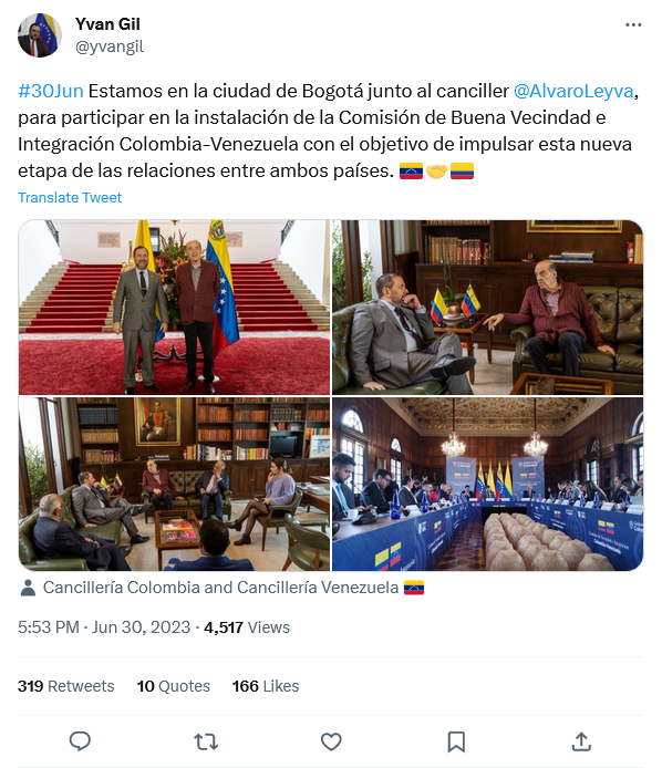 “Hito histórico”: Colombia y Venezuela inician Comisión de Buena Vecindad