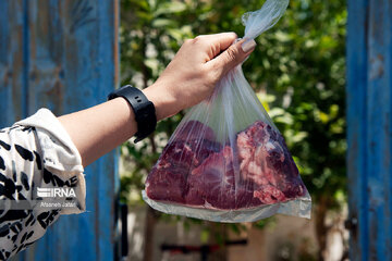 ۴۵۰۰ بسته گوشت قربانی بین نیازمندان سبزوار توزیع شد