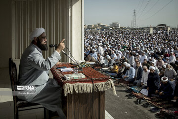 Eid al-Adha prayers in Bandar Torkaman Northern Iran