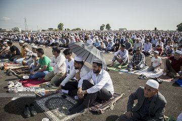 Eid al-Adha prayers in Bandar Torkaman Northern Iran