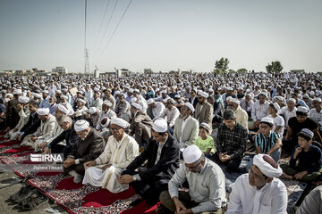 Eid al-Adha prayers in Bandar Torkaman Northern Iran