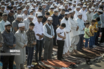 Eid al-Adha prayers in Bandar Torkaman Northern Iran