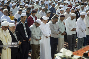 Eid al-Adha prayers in Bandar Torkaman Northern Iran