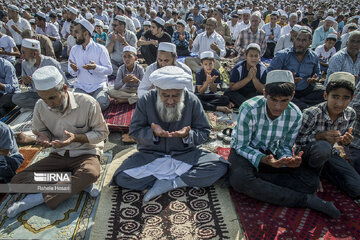 Eid al-Adha prayers in Bandar Torkaman Northern Iran