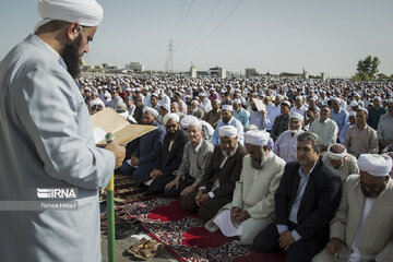 Eid al-Adha prayers in Bandar Torkaman Northern Iran