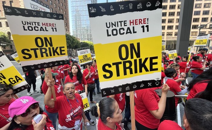 اعتصاب کارکنان هتلها در آمریکا