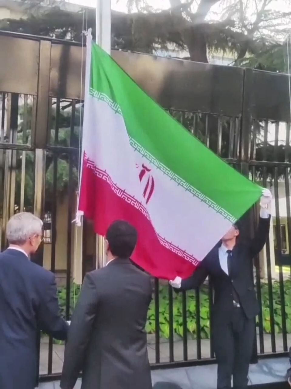 Iran's flag hoisted at SCO headquarters