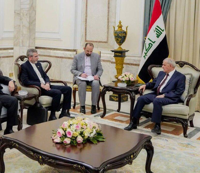 باقری با رئیس‌ جمهور عراق دیدار کرد