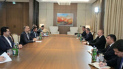Amir Abdollahian trifft sich mit Ilham Aliyev in Baku