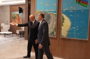 Iran FM meets Azerbaijani president in Baku