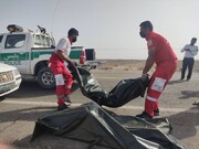 حادثه رانندگی اتوبوس و سواری در جیرفت ۲ کشته برجای گذاشت