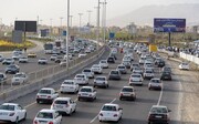 ترافیک سنگین در آزادراه تهران - کرج - قزوین