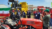 Тракторы иранского производства привлекают внимание на выставке сельского хозяйства в Казани, Россия