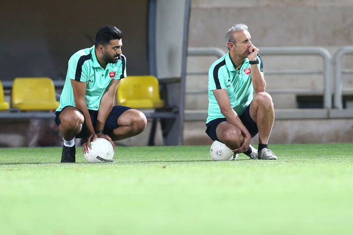 تمرین ۸۰ دقیقهای پرسپولیس در روز بازگشت گولسیانی