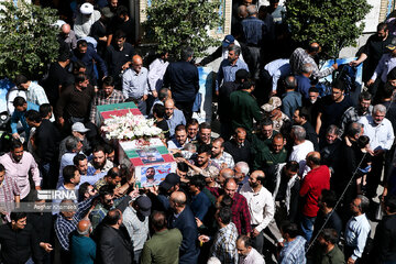 Funérailles de Mahdi Akbarpour Roshan (membre du CGRI tombé ne martyr en Syrie)