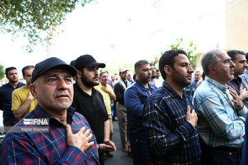 Funeral por el mártir defensor de santuarios sagrados “Mahdi Akbarpur Roshan”