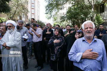 Funeral por el mártir defensor de santuarios sagrados “Mahdi Akbarpur Roshan”