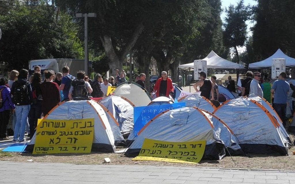 Netanjahus Gegner schlagen Zelte auf den Straßen auf