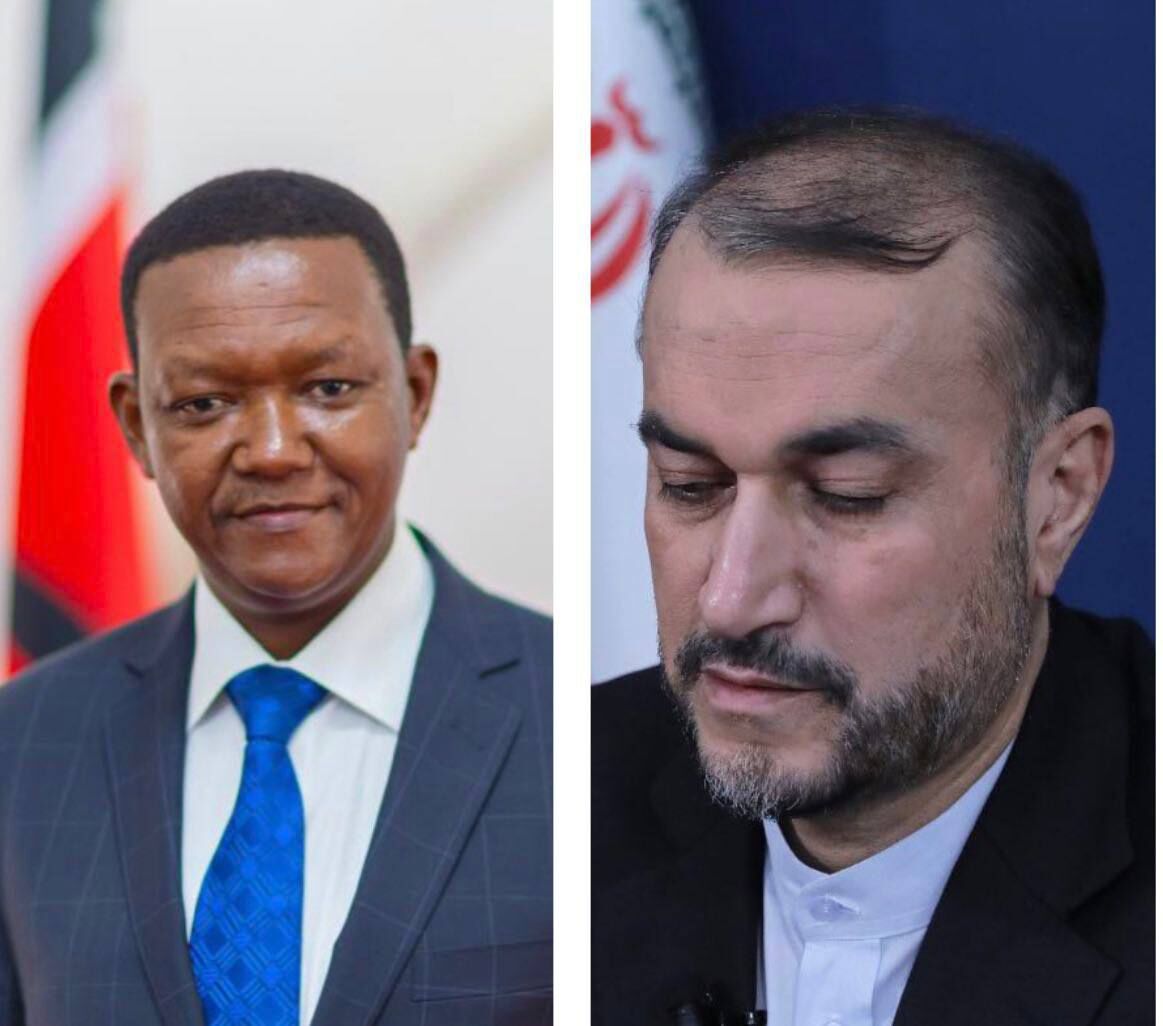 ایران اور کینیا کے وزرائے خارجہ میں ٹیلی فونک رابطہ 