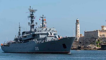 کشتی آموزشی روسی در کوبا؛ نشانه دیگری از تحکیم روابط مسکو- هاوانا