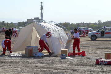 Velayat emergency and rescue drill held in Mashhad