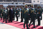 صدر ایران کا زمبابوے میں پرتپاک خیرمقدم